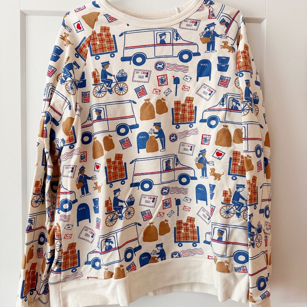 Post Office Pattern Sweatshirt